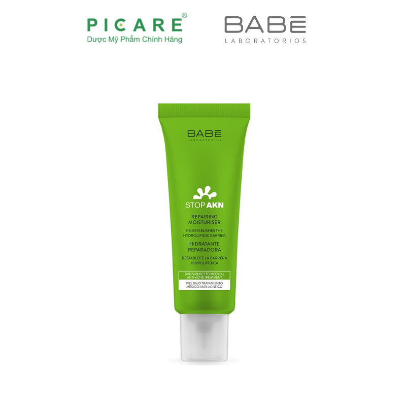 Kem Dưỡng Phục Hồi Da Sau Treatment, Thấm Siêu Nhanh Babe Stop Akn Repairing Moisturiser 50ml