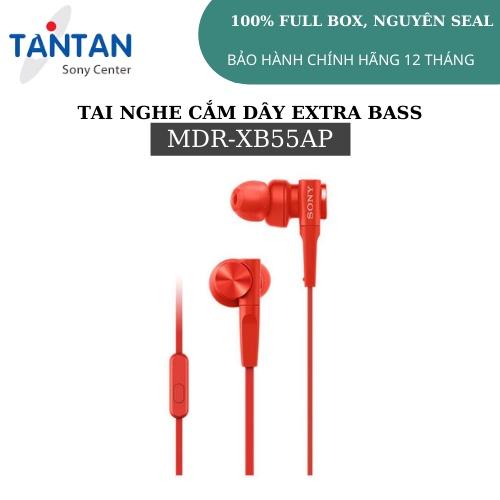 Tai nghe Cắm Dây Extrabass Sony MDR-XB55AP | Hàng chính hãng  - Màu Xanh Dương