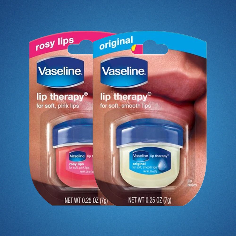 Bộ 2 sáp dưỡng môi Vaseline dạng hũ 7g: Hồng Xinh và Mềm Mịn