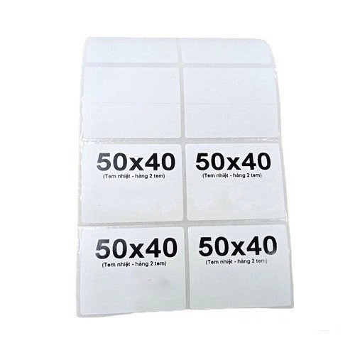 Decal nhiệt in mã vạch 50x40mm 50m