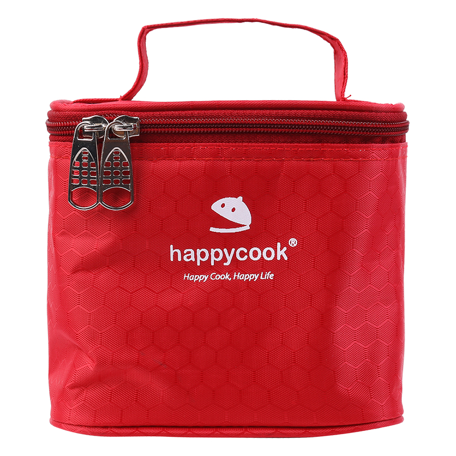 Bộ 2 Hộp Thủy Tinh Chữ Nhật Kèm Túi Giữ Nhiệt Happy Cook HCG-02R