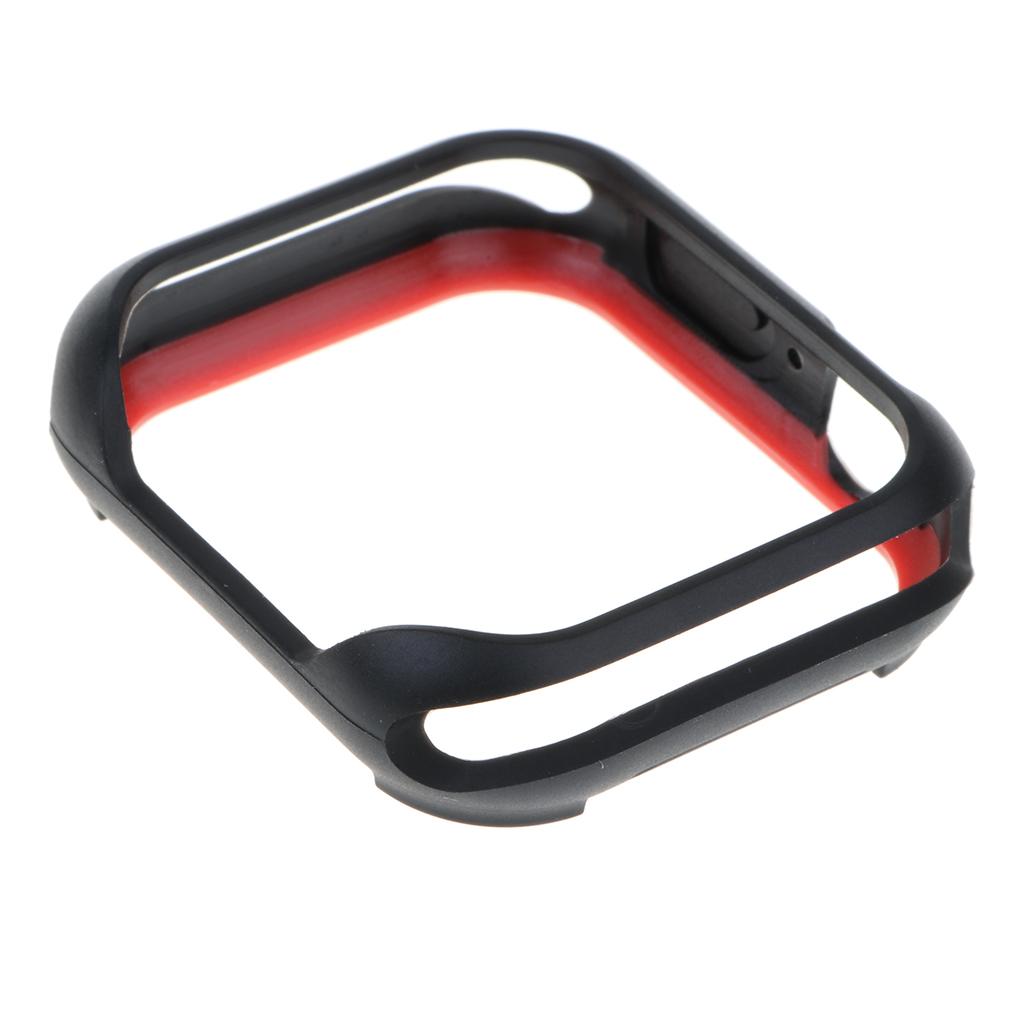 For  40mm Case Cover Protector Watch Protective Frame-Black
