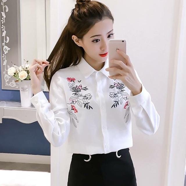 ÁO SƠ MI THÊU HOA