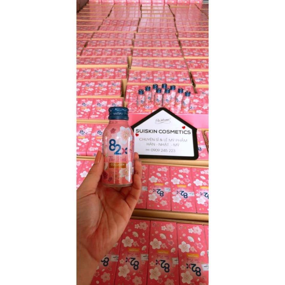 Nước uống đẹp da 82X The Pink - hàm lượng 1000mg collagen làm đẹp 100ml/chai.