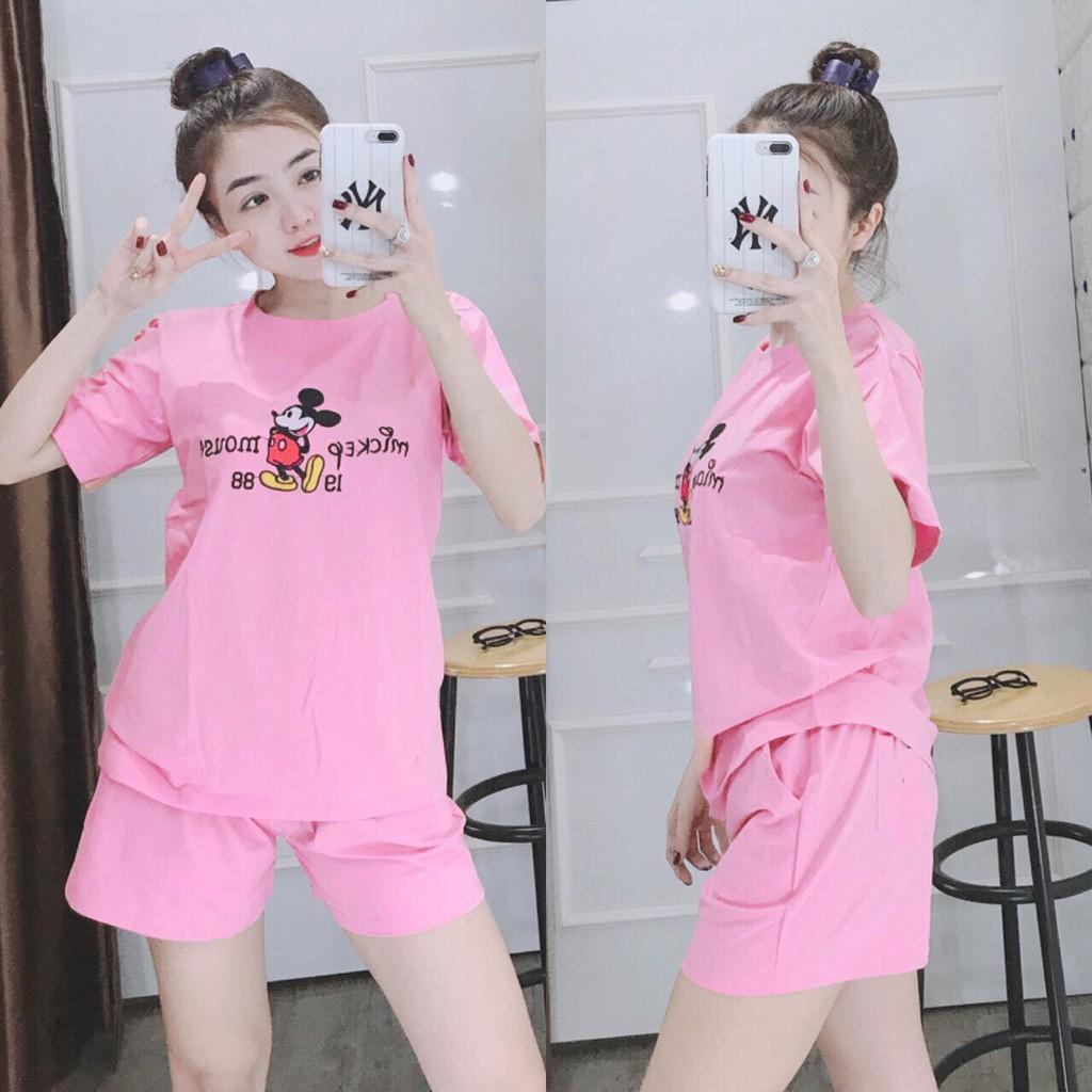 Set áo thun nữ quần đùi mặc nhà nhiều màu xinh xắn MK / CÓ SIZE XXL