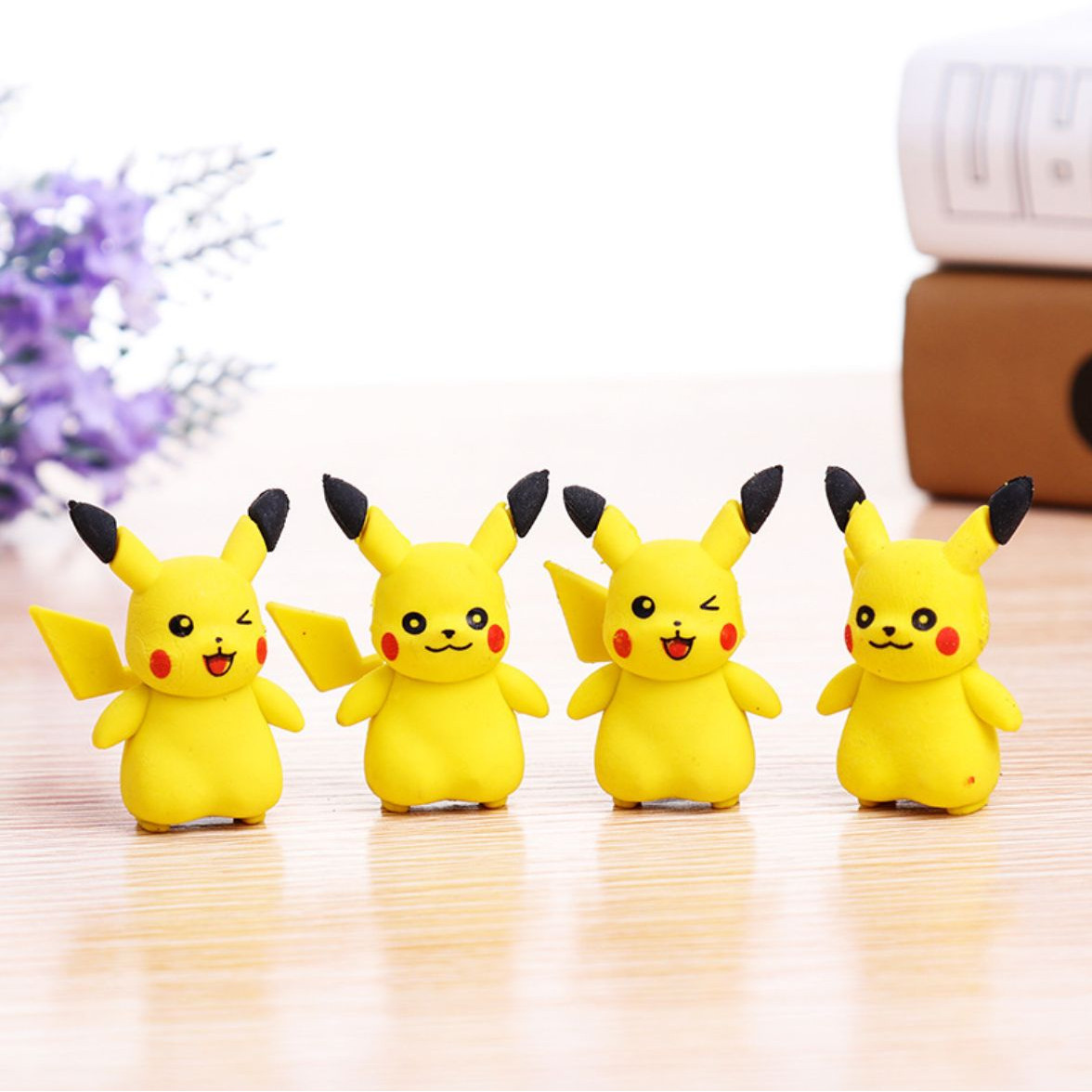 [COMBO 2 Chiếc] Cục Tẩy Bút Chì Hình PIKACHU siêu dễ thương - Cục Gôm Tẩy Văn Phòng Phẩm Cho Bé