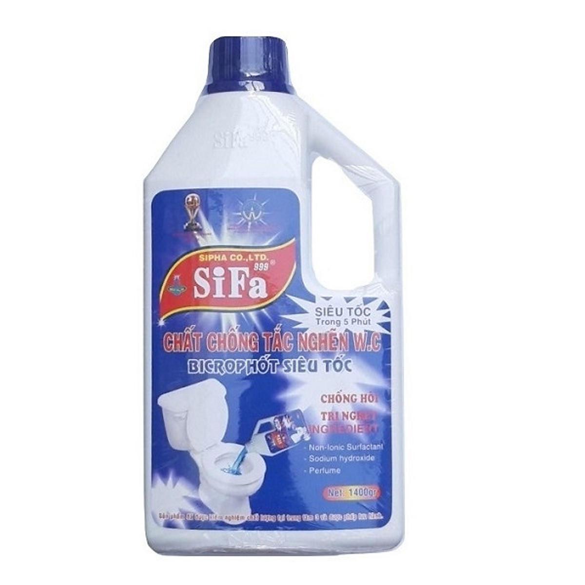 Chất thông tắc nghẽn bồn cầu toilet chống hôi Siêu tốc 5 phút Sifa
