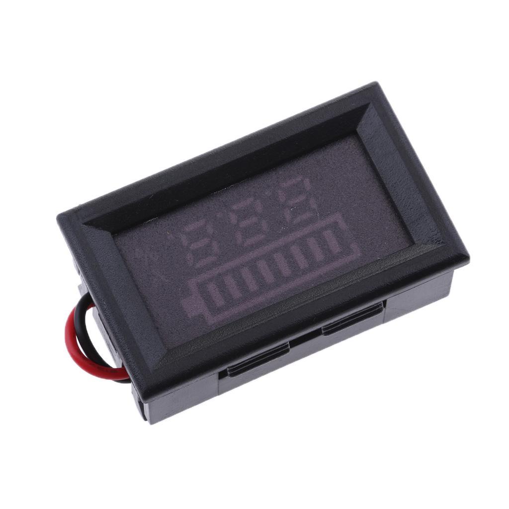 12V LED Indicator Battery Capacity Tester Meter Voltmeter for