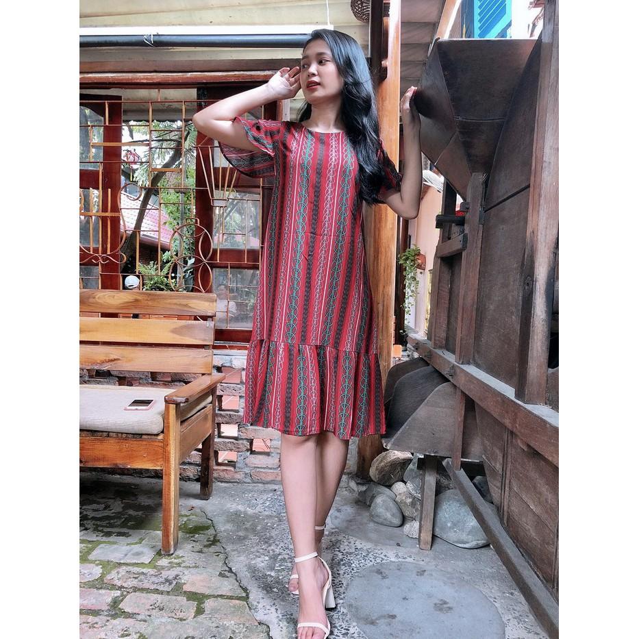 Đầm suông bèo nhún