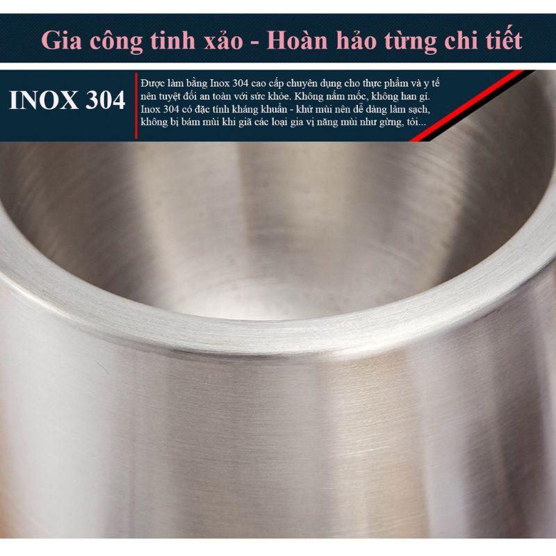 Bộ Cối Chày Inox 304 sáng bóng đẹp