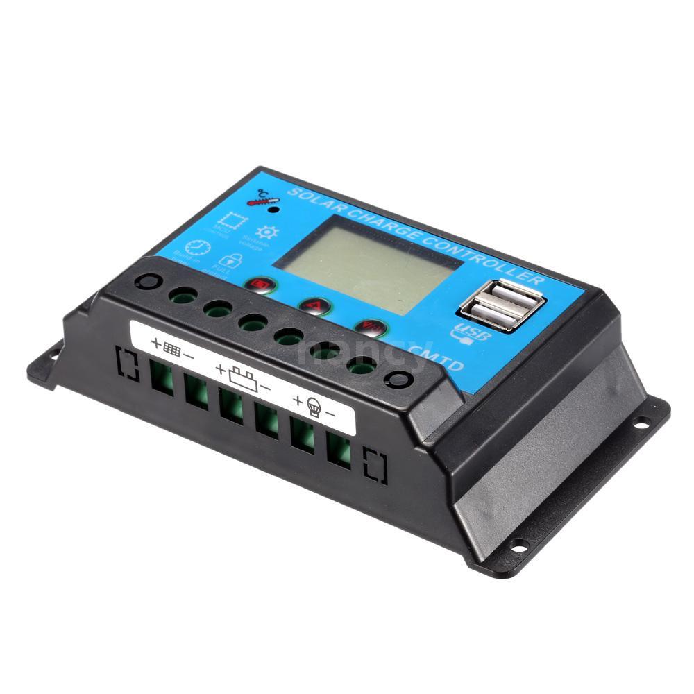 Bộ Điều Khiển Sạc Năng Lượng Mặt Trời 20a 12.6v Lcd Sự Bảo Vệ