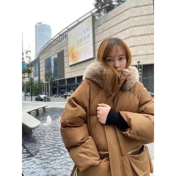 Áo khoác phao nữ mặc đại hàn dáng xuông dài rộng chất đẹp hàng quảng châu cao cấp ảnh thật