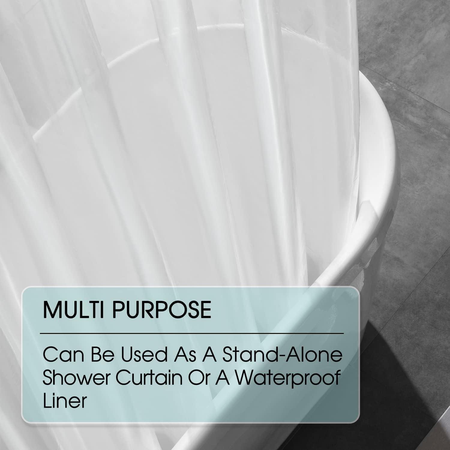 Lớp lót rèm tắm trong suốt -180*200 cm lớp lót vòi hoa sen nhẹ cho rèm tắm phòng tắm