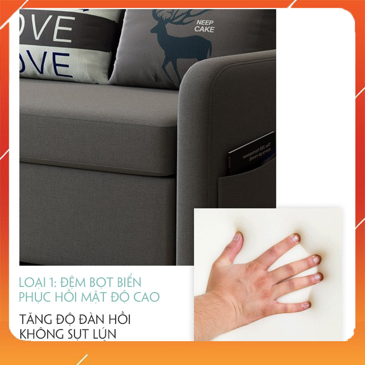 Giường Sofa Thông Minh Cao Cấp, Giường Sofa Gấp Gọn Thành Ghế , Sofa Beat ( Tặng Kèm 2 Gối Cao Cấp) Giường Sofa Cao Cấp, Giường Sofa Beat Thông Minh, Giường Sofa Đa Chức Năng( Giao Màu Ngẫu Nhiên)