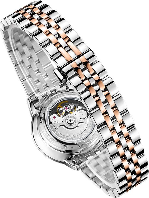 Đồng hồ nữ máy cơ tự động mặt xà cừ chính hãng Thụy Sĩ TOPHILL TE039L.S7238