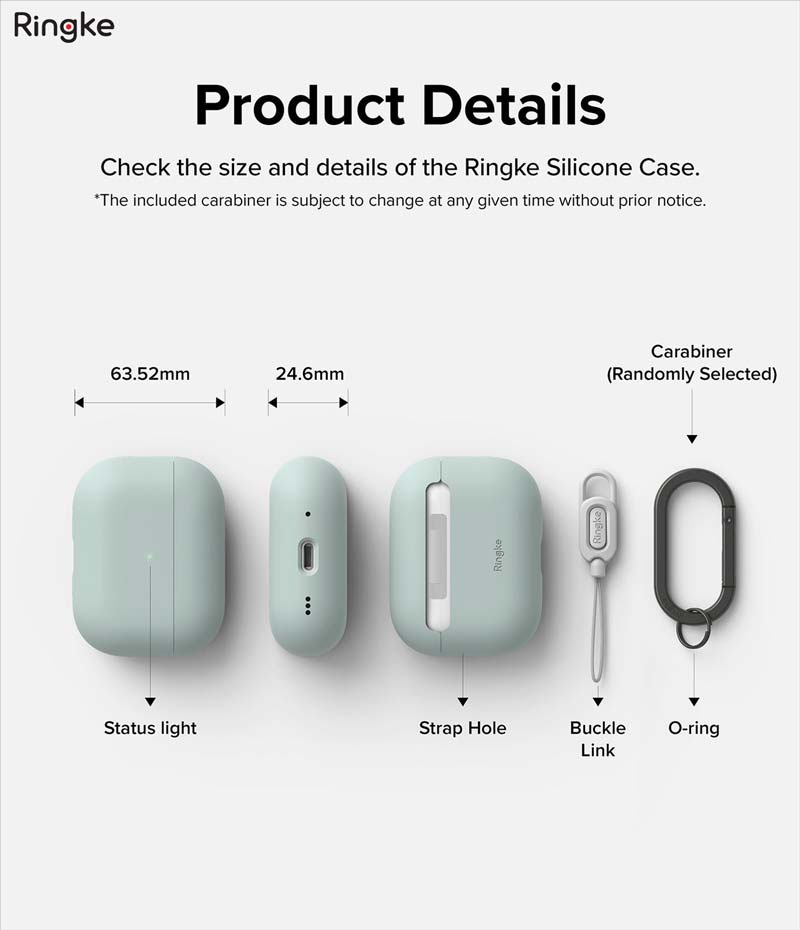 Vỏ Ốp dành cho AirPods Pro 2 RINGKE Silicone - Hàng Chính Hãng