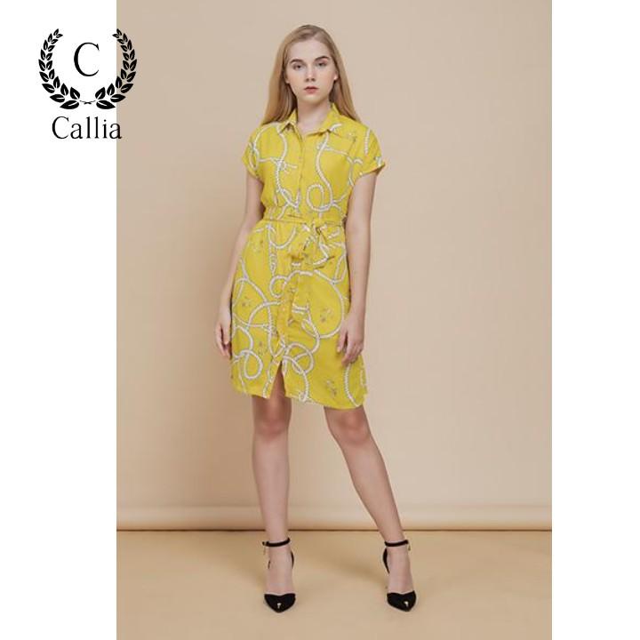 Đầm sơ mi nữ Callia Yee suông tay dơi