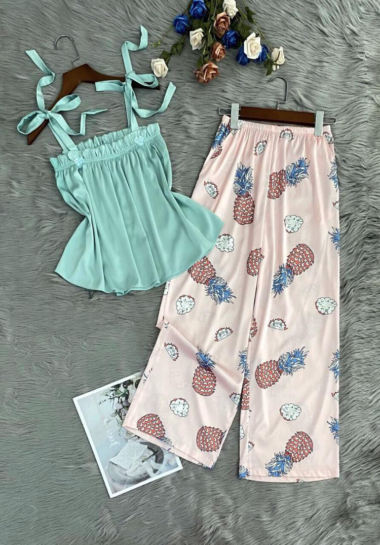 Bộ Ngủ Lụa Satin Cao Cấp