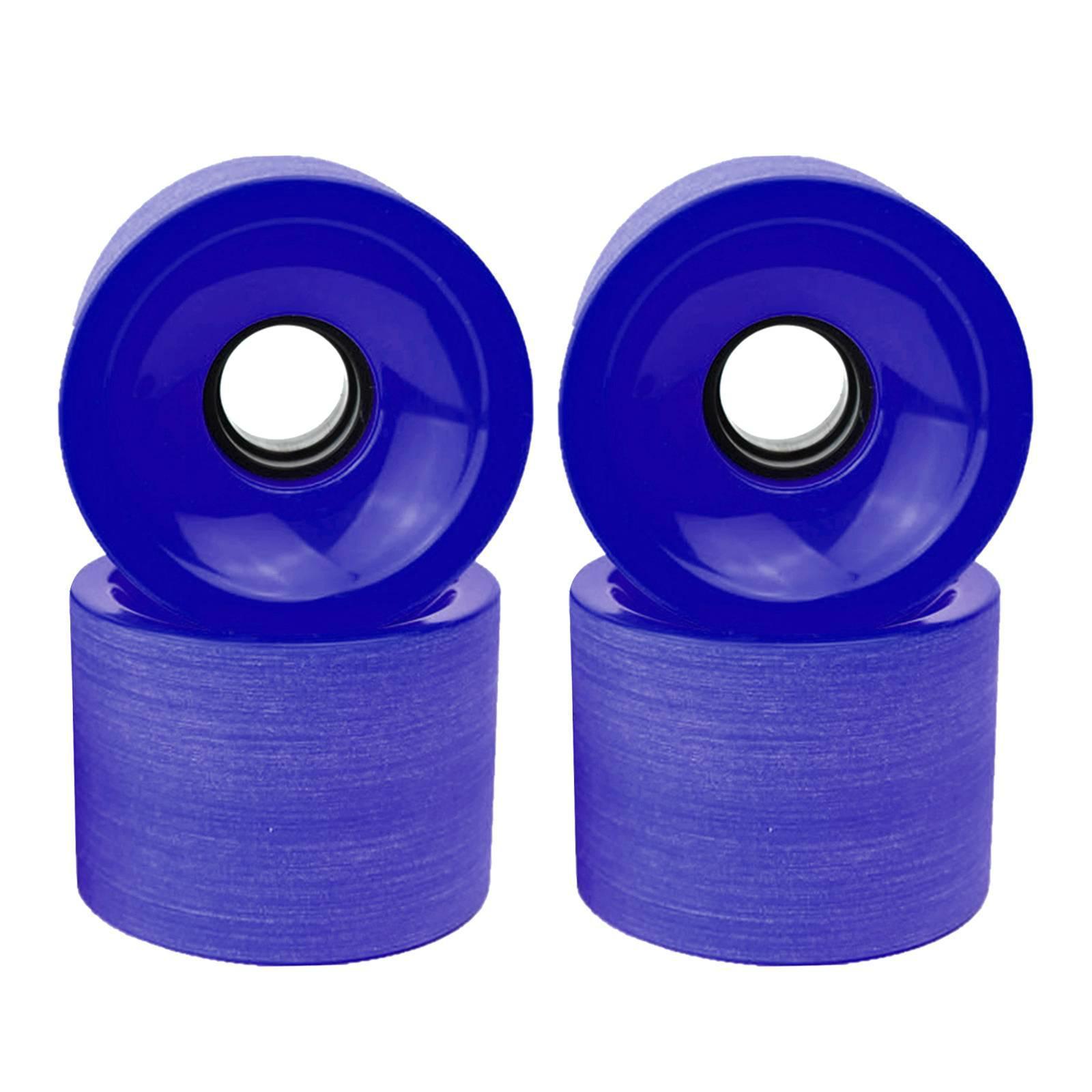 4Pcs Skateboard Wheels Set Replacement PU Roller 78A Longboard Parts