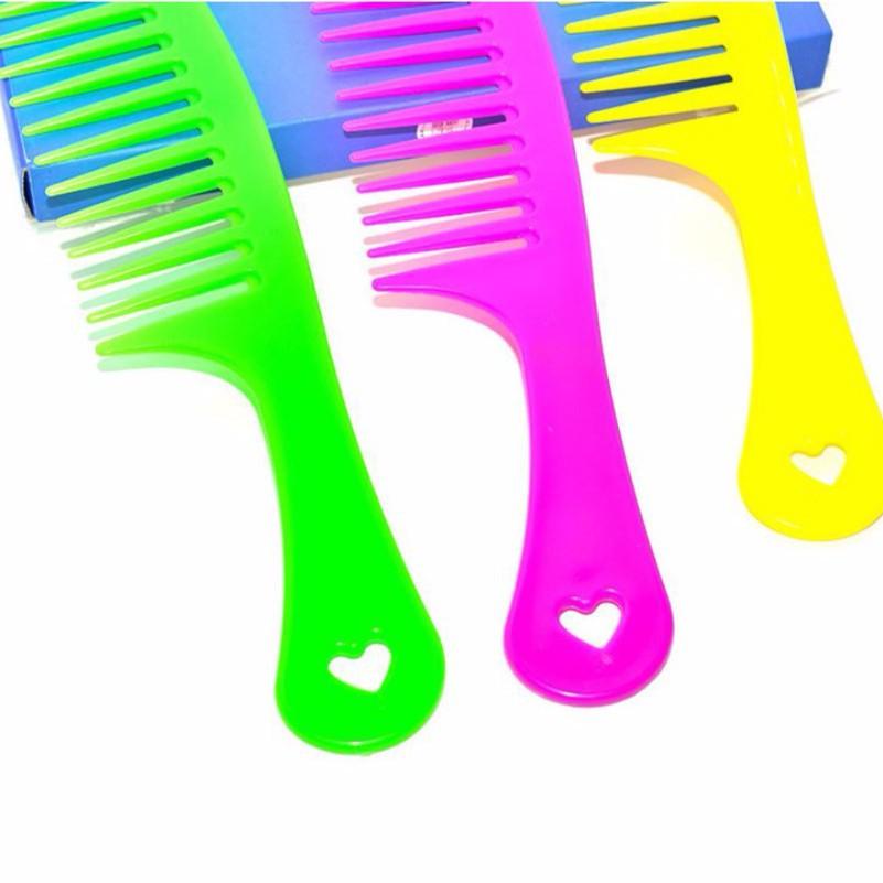 Lược răng thưa chải tóc xoăn, tóc rối Duashop