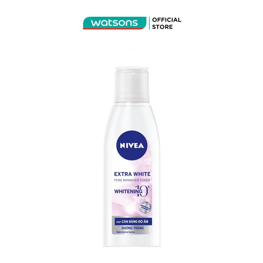 Nước Hoa Hồng Nivea Dưỡng Trắng Da &amp; Se Khít Lỗ Chân Lông 200ml