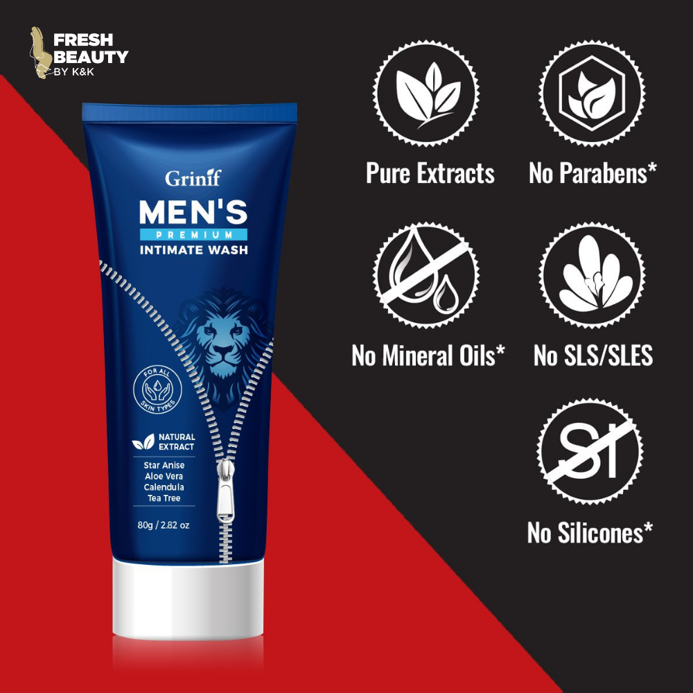 Dung dịch vệ sinh nam giới Hàn Quốc Grinif Men's Premium Intimate Wash 80g