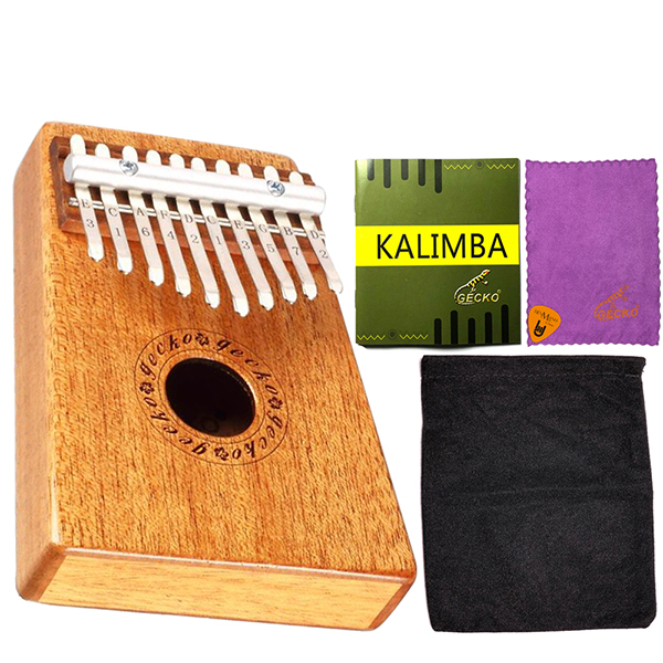 Đàn Kalimba 10 Phím Gỗ Mahogany Gecko K10M Kèm Hộp Đựng