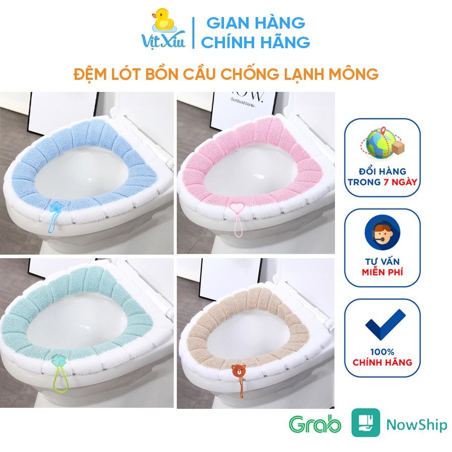 Miếng lót bồn cầu nỉ bông chống lạnh mông