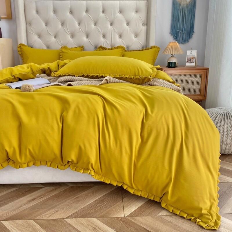 Bộ chăn ga gối cotton TC bèo 4 món