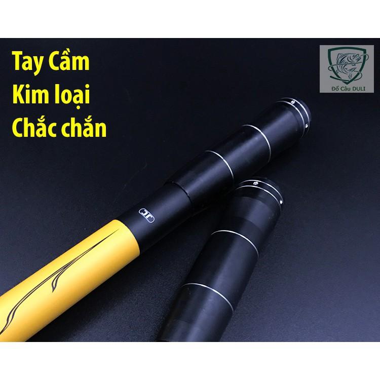 Cần Câu Máy Rút Hunts man LW vàng đủ size 2m1 2m4 2m7 3m0 3m6 cacbon tải cá trên 10 kg -docauduli