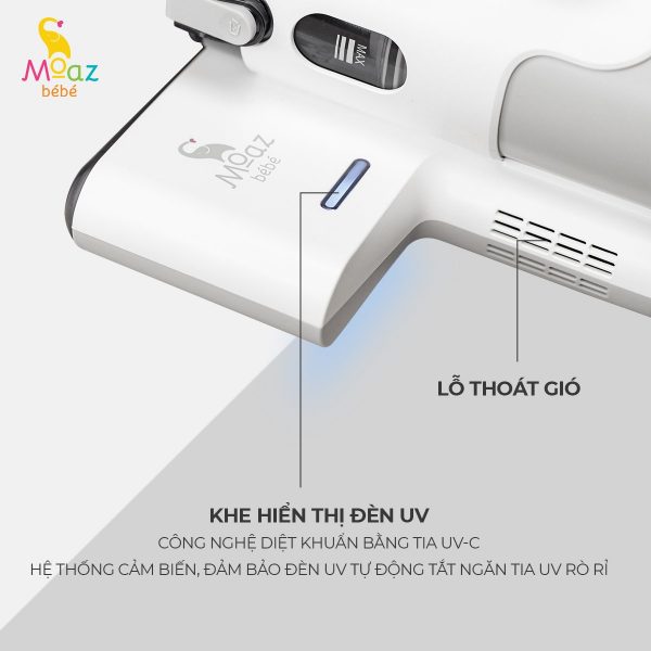 MÁY HÚT BỤI GIƯỜNG NỆM MOAZ BÉBÉ MB-037, HÀNG CHÍNH HÃNG