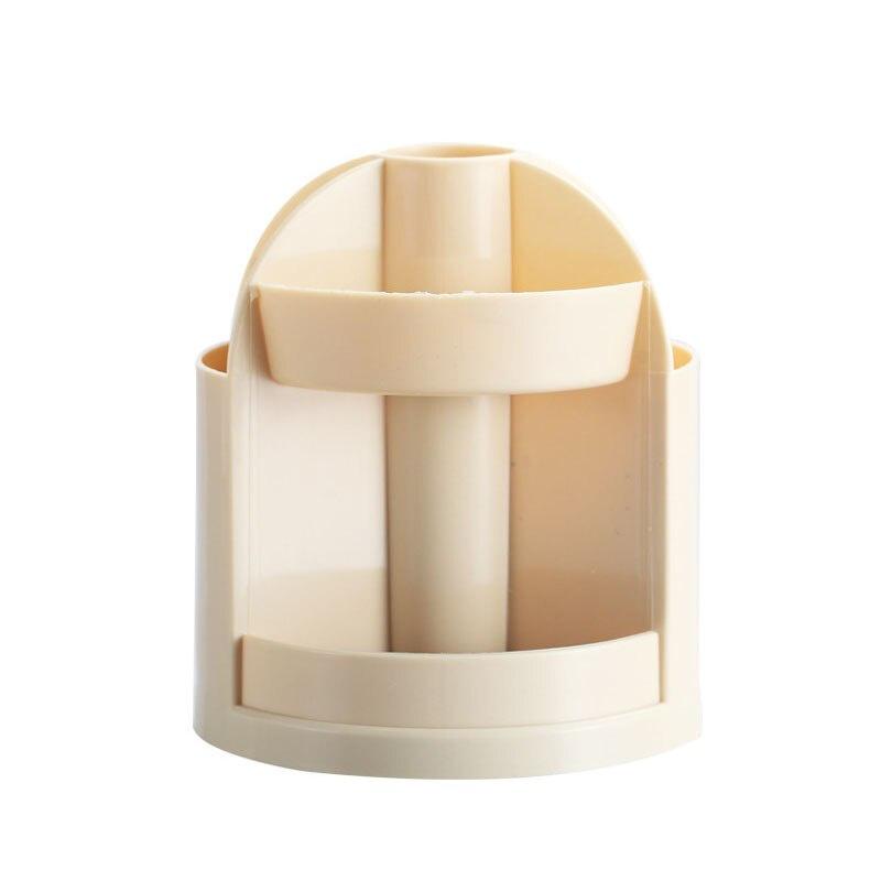 Simple Rotatable Storage Box Desk Organizer Home Office Storage Containers Desk Accessories Plastic Pen Holder Gifts