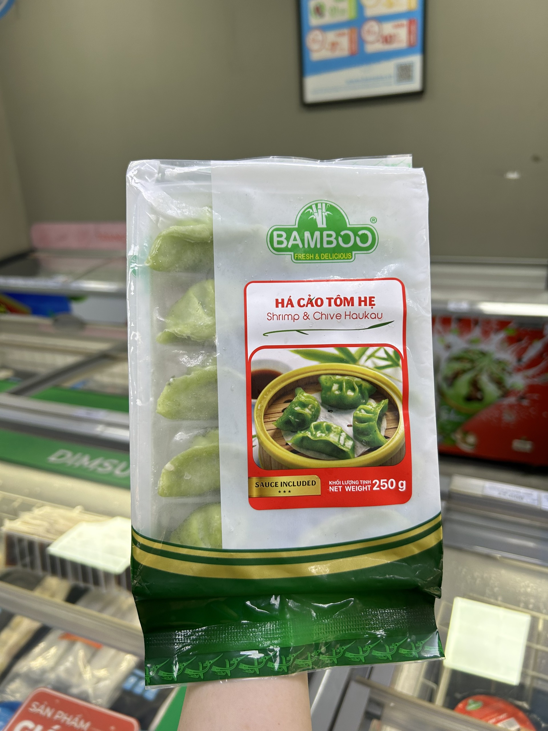 Há cảo tôm hẹ Bamboo 250gr