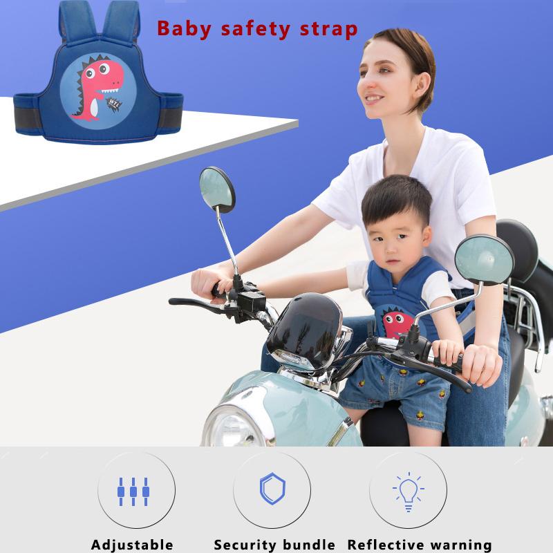 Trẻ Em An Toàn Xe Máy Dây Đai Lưng Giữ Tấm Bảo Vệ Phản Ánh Áo Dây Đai Điều Chỉnh Trẻ Em Xe An Toàn Dây Tàu Sân Bay Dây Nịt