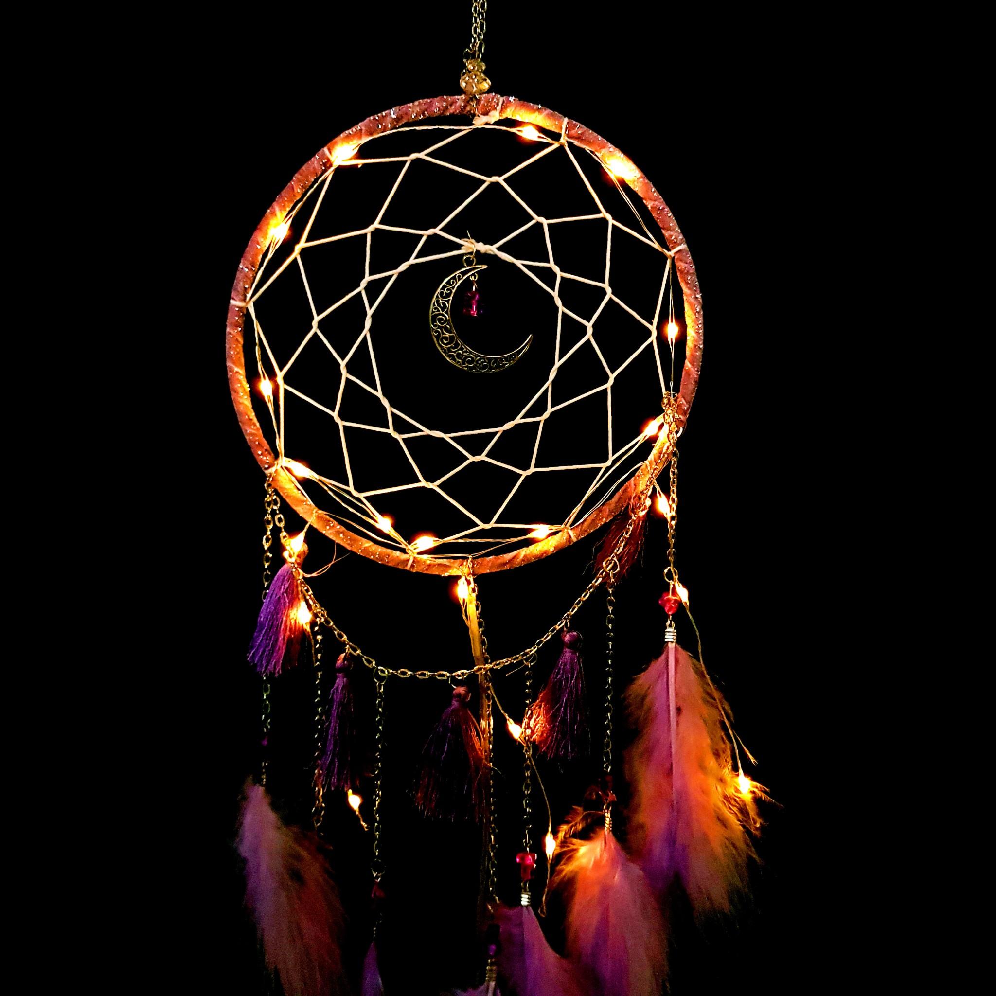 Dreamcatcher Mặt Trăng Có Đèn