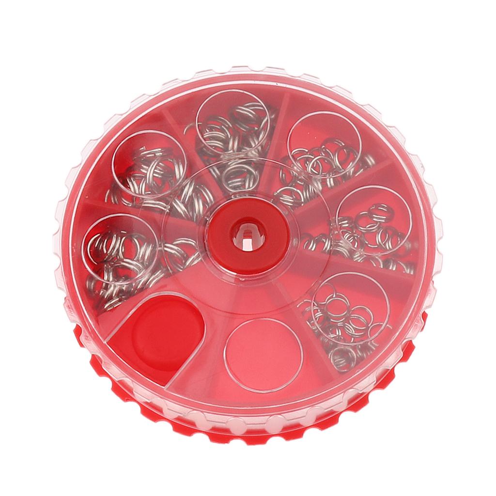 Fishing Split Ring Stainless Steel Snap Lure Tackle Connector Double Loop