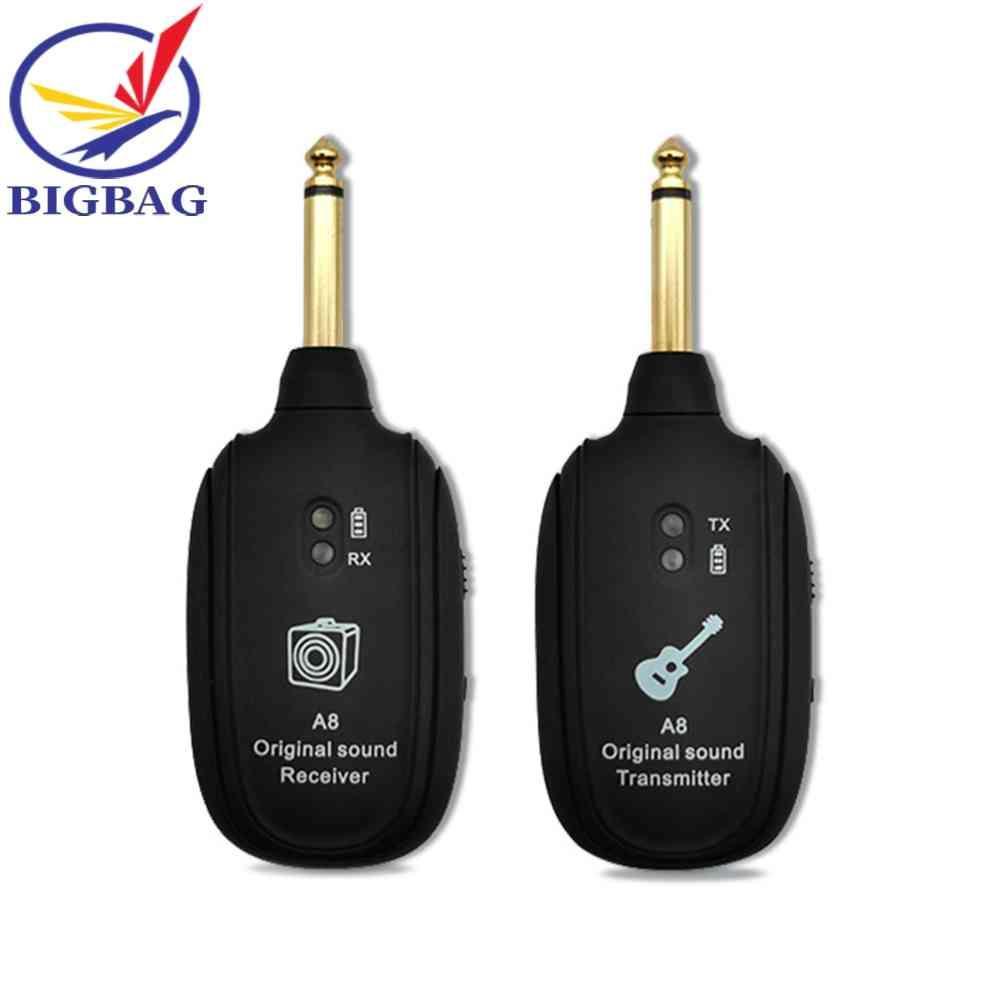 Bộ Nhận Tín Hiệu Âm Thanh Không Dây A8 UHF Cho Đàn Guitar Điện