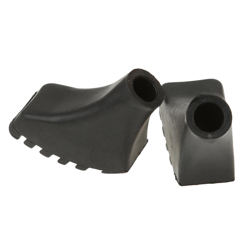4pcs Durable Rubber Paw Feet Tips Hammers Hiking Stick Walking Trekking Pole Caps