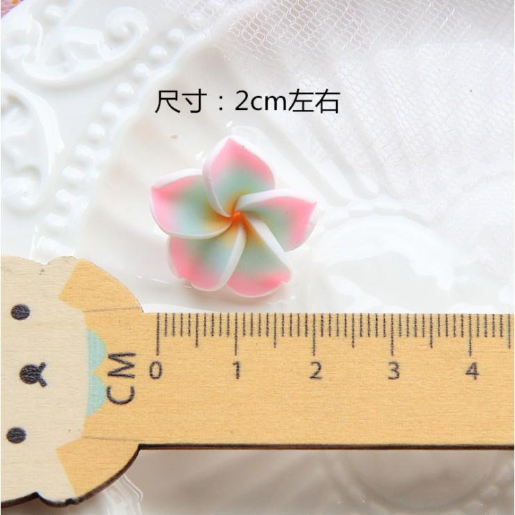 HN * Charm hoa sứ Frangipani size 2cm cho các bạn trang trí vỏ ốp điện thoại, kẹp tóc, DIY