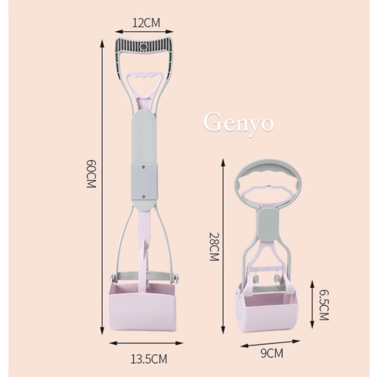 Dụng cụ gắp chất thải vệ sinh cho thú cưng - GENYO dog poop picker 004 ( màu giao ngẫu nhiên )