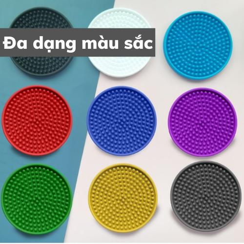 Đế lót ly cao su PVC lót cốc đa năng chất lượng miếng lót ly chống trượt dễ dàng sử dụng và vệ sinh bảo hành 1 đổi 1