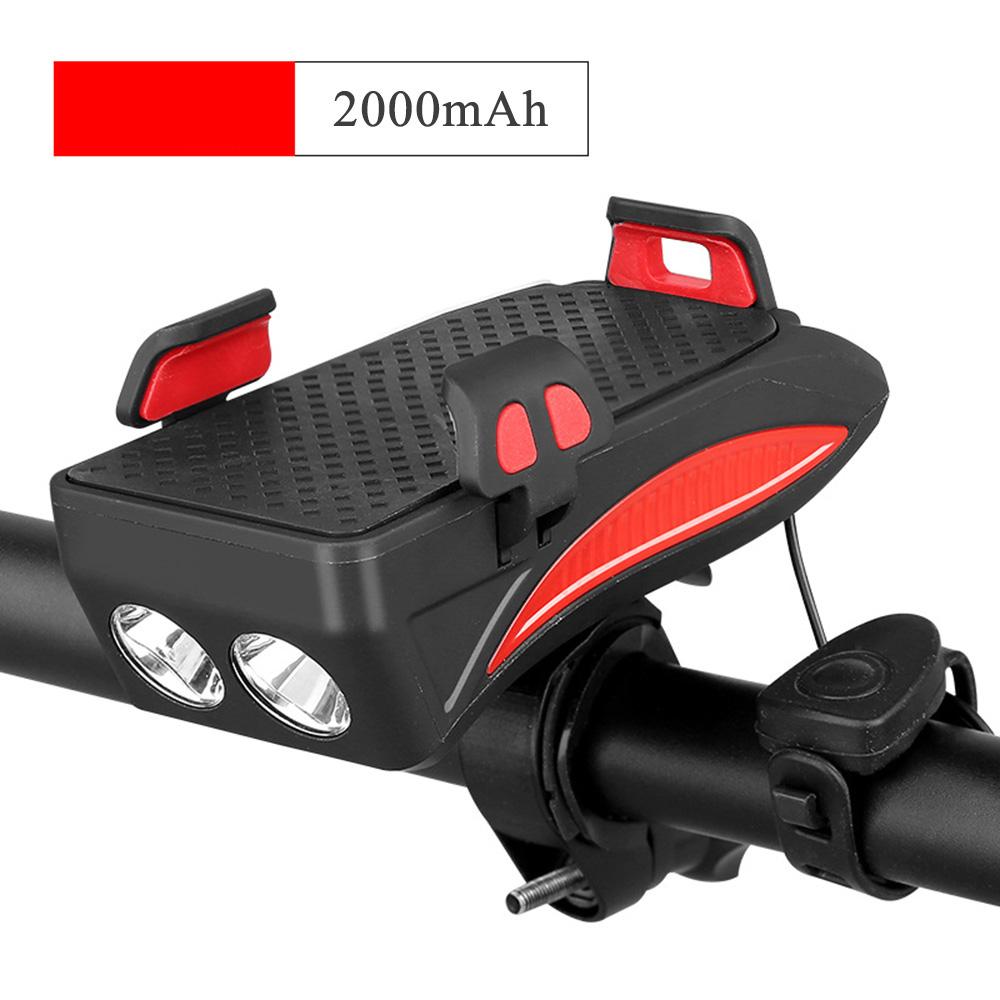 Giá đỡ điện thoại xe đạp kết hợp loa 130 decibel và đèn pha độ sáng cao,Tích hợp cell dung lượng lớn,sạc USB