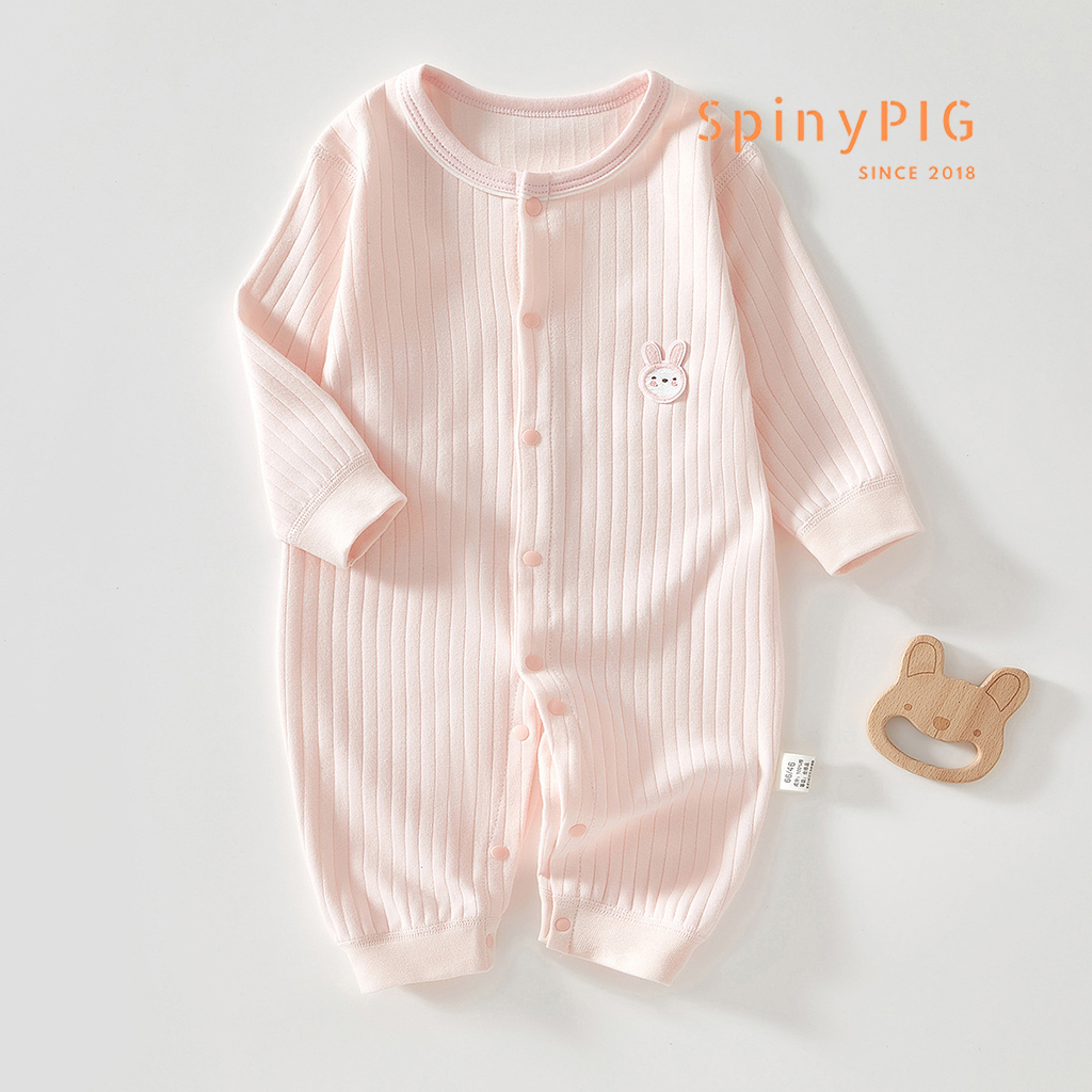 Bộ body cho bé sơ sinh 0-2 tuổi dài tay cotton mềm mại nhiều màu mặt gấu cực xinh cho bé trai bé gái mùa thu đông