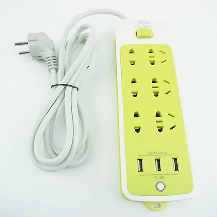 Ổ Cắm Điện Đa Năng Chống Giật Có 3 Cổng USB, Sạc Trực Tiếp, Tiết Kiệm Điện – Bộ Ổ Cắm Điện Xanh Lá Cao Cấp Chính Hãng