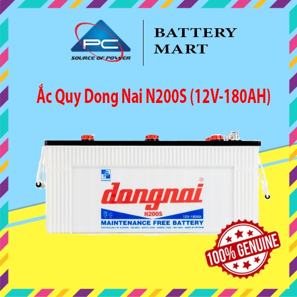 Bình Ắc Quy 12V-180AH, Ắc Quy Dong Nai N200S