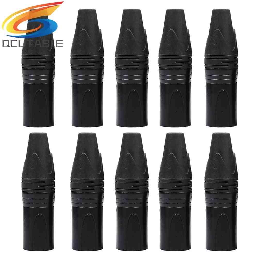 Set 10 Đầu Nối Dây Cáp Âm Thanh Microphone XLR 3Pin