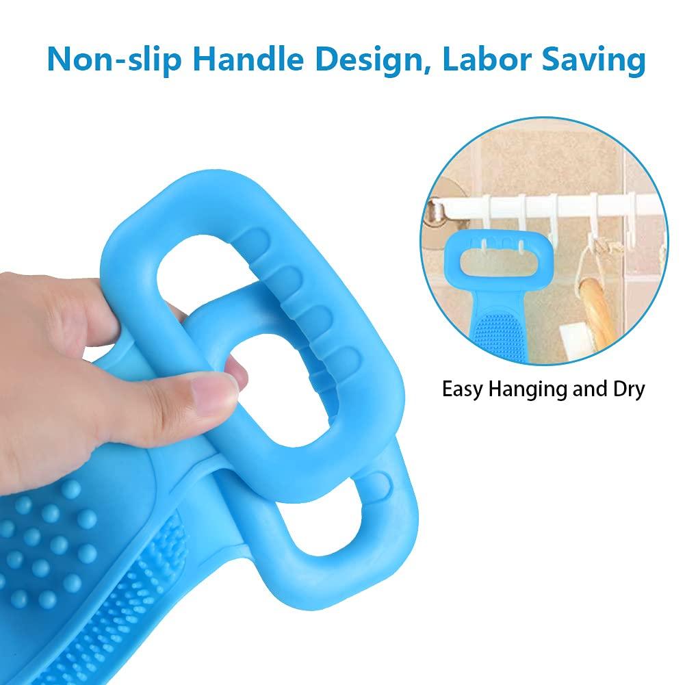 Bàn chải tắm, Bàn chải lưng silicon Bàn chải cơ thể Bồn tắm Chà lưng Bồn tắm Tẩy tế bào chết toàn thân Vòi hoa sen