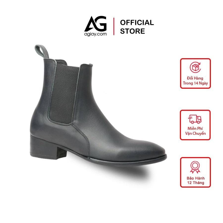 Giày Da Nam Chelsea Boot Mới Ra Mắt AG0163, giày da bò nguyên tấm, thoáng khí êm chân (Ảnh thật hàng cực đẹp