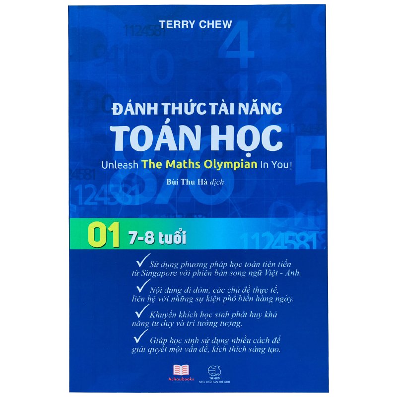 Sách: Đánh Thức Tài Năng Toán Học1 và Luyện thi Olympic Toán quốc tế 1 - Combo 2 sách tham khảo cho trẻ 7-8 tuổi