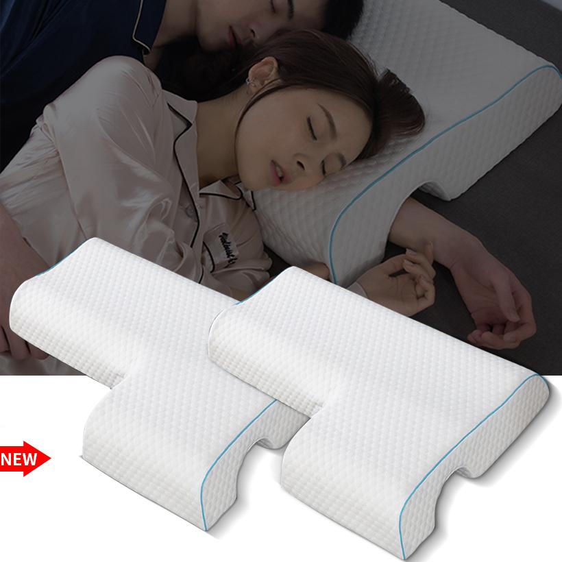 Qczx Mút Chăn Ga Gối Đàn Hồi Chậm Áp Gối Sức Khỏe Cổ Cặp Đôi Gối Đa Năng Chống Áp Lực Tay Gối